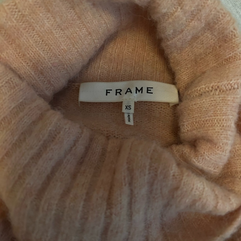 Peach Frame turtleneck sweater. Super cute and cozy.